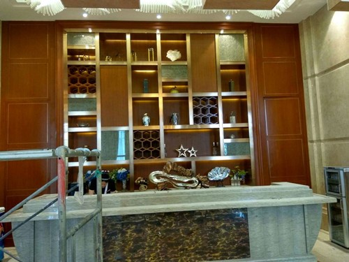 酒店博古柜裝飾現(xiàn)場圖片